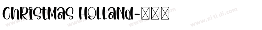 Christmas Holland字体转换
